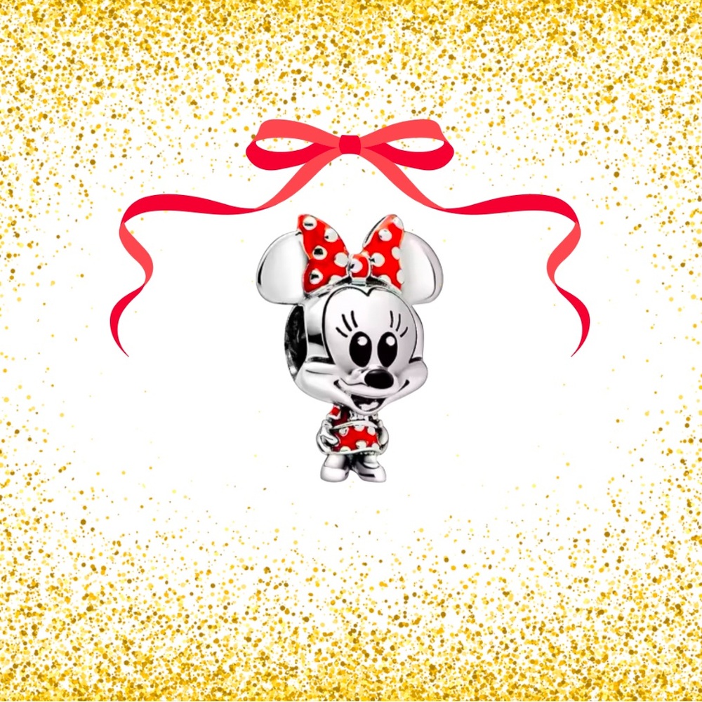 Genuine Sterling Silver 925 Disney’s Minnie Mouse Pandora Style Charm
